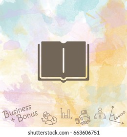 Web icon. Open book