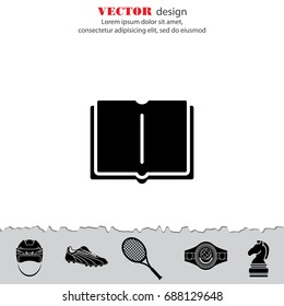 Web icon. Open book