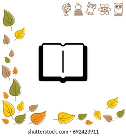 Web icon. Open book