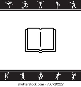 Web icon. Open book