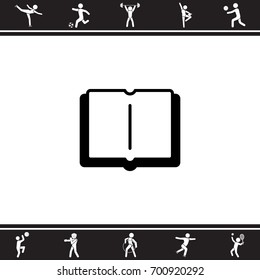 Web icon. Open book