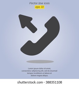 Web icon. Outgoing call