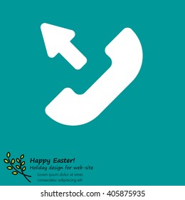 Web icon. Outgoing call