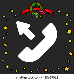 Web icon. Outgoing call