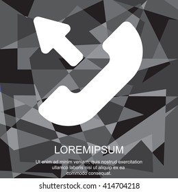 Web icon. Outgoing call