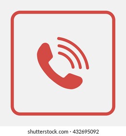 Web icon. Outgoing call