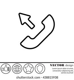 Web icon. Outgoing call