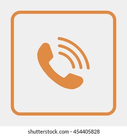 Web icon. Outgoing call