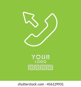 Web icon. Outgoing call