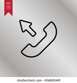 Web icon. Outgoing call