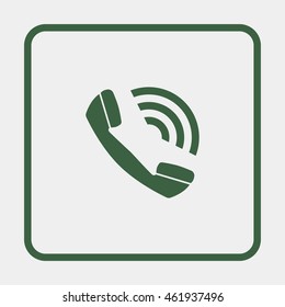 Web icon. Outgoing call