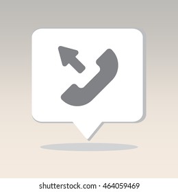 Web icon. Outgoing call