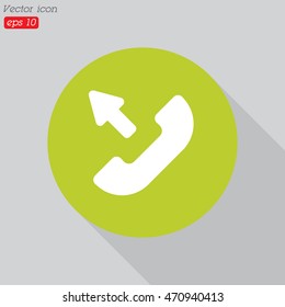 Web icon. Outgoing call