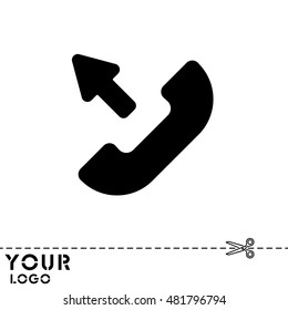 Web icon. Outgoing call