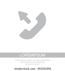 Web icon. Outgoing call