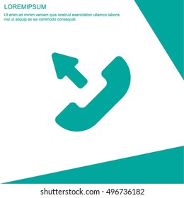 Web icon. Outgoing call
