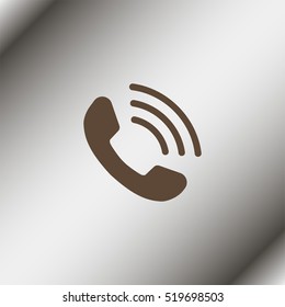 Web icon. Outgoing call