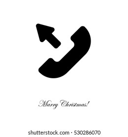 Web icon. Outgoing call