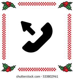Web icon. Outgoing call