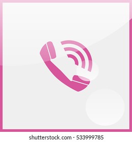 Web icon. Outgoing call
