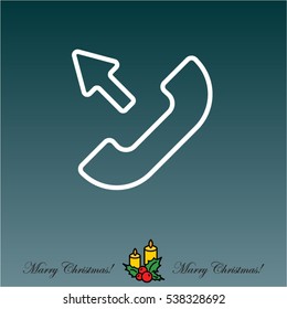 Web icon. Outgoing call