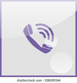 Web icon. Outgoing call