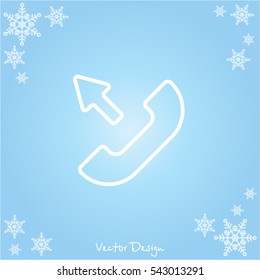 Web icon. Outgoing call