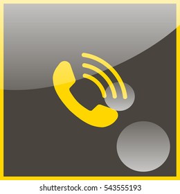 Web icon. Outgoing call