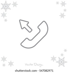 Web icon. Outgoing call