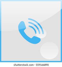 Web icon. Outgoing call