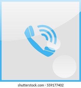 Web icon. Outgoing call