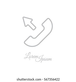 Web icon. Outgoing call
