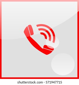 Web icon. Outgoing call