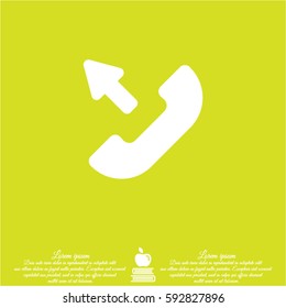 Web icon. Outgoing call