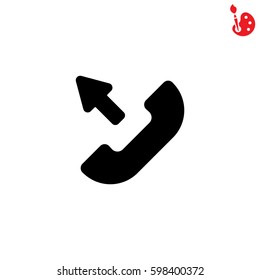 Web icon. Outgoing call