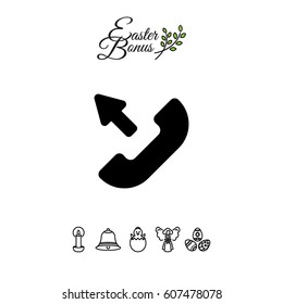 Web icon. Outgoing call