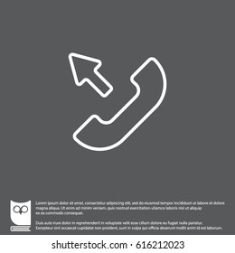 Web icon. Outgoing call