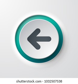 web icon push-button backward arrow