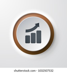 web icon push-button bar graph up