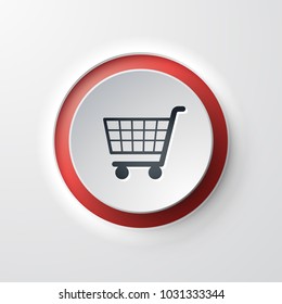 web icon push-button shopping cart