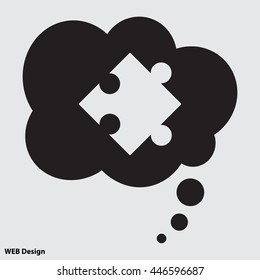 Web icon. Puzzle