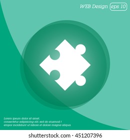 Web icon. Puzzle