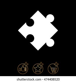 Web icon. Puzzle