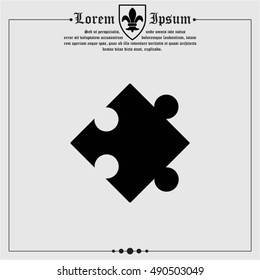 Web icon. Puzzle