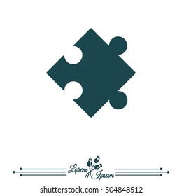 Web icon. Puzzle