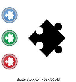 Web icon. Puzzle