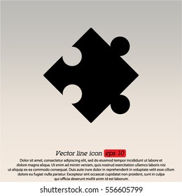 Web icon. Puzzle
