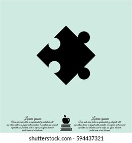Web icon. Puzzle
