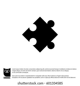 Web icon. Puzzle. vector illustration