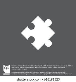 Web icon. Puzzle. vector illustration
